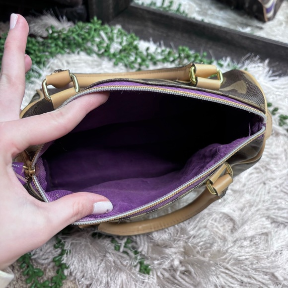 -Y2k Victoria’s Secret Small Brown Logo Bowler Handbag - Picture 12 of 16